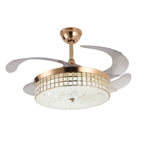 Super Affordable Ceiling Fan Frequency Conversion  Chandelier Ceiling Fan Light with Led Light 42 Inch Luminous