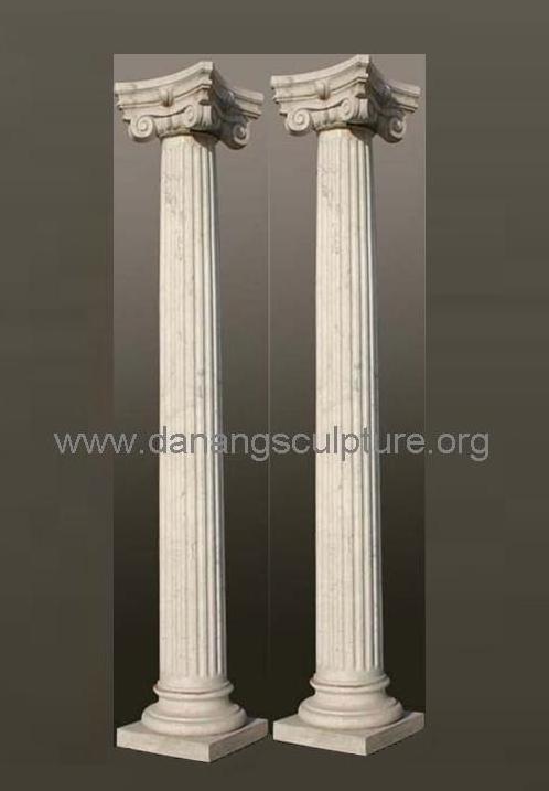 Custom hand carved home decorative greek columns natural stone greek column decoration greek columns