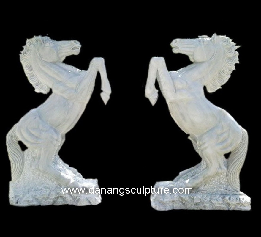 Custom outdoor garden large horse statues for sale white marble horse statue full size horse statue