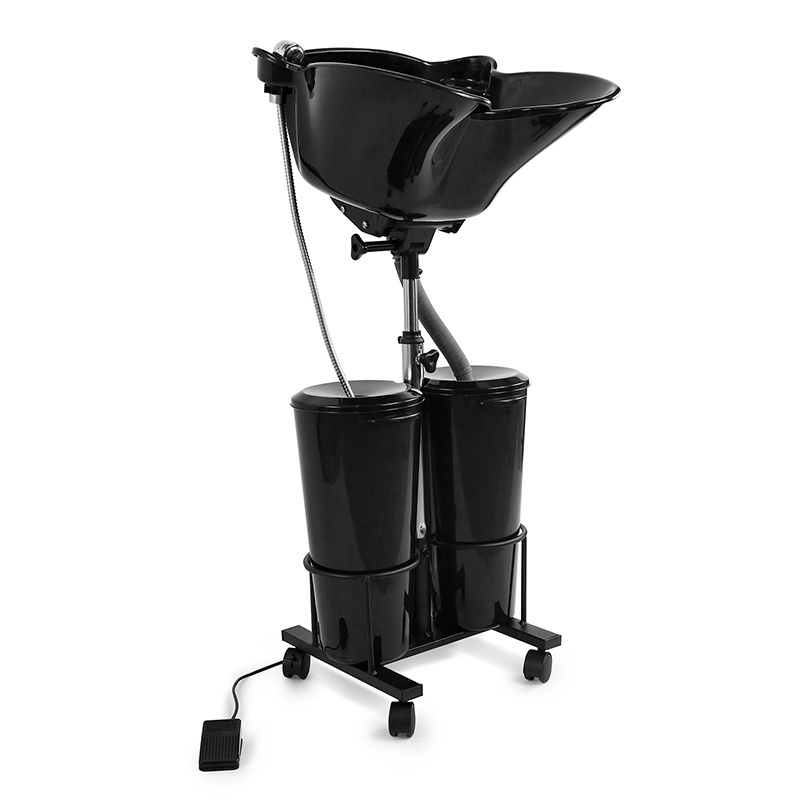 portable backwash shampoo bowl sink for barber station salon furniture