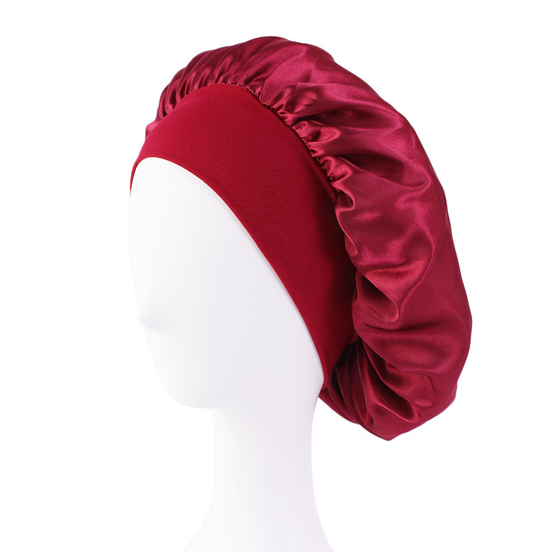 Designer luxury bonnets silk bonnet with custom logo satin for ladies personalized