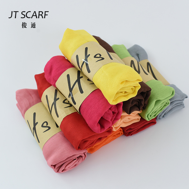 Black designer scarf famous brands june wholesale scarves from China for ladies