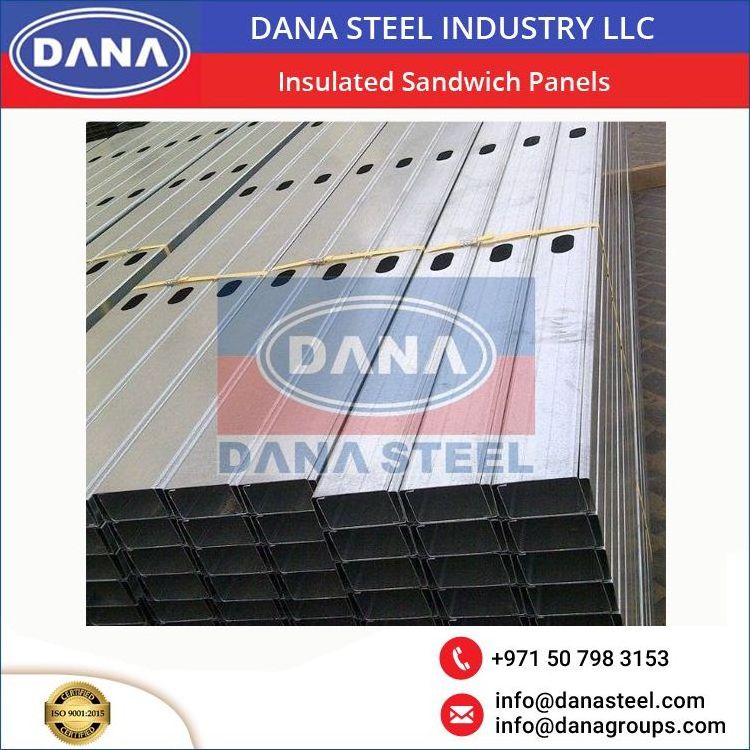 Wall Roof UAE Metal Stud and Tracks, Aluminum Ceiling Tiles Insulated Sandwich Panels