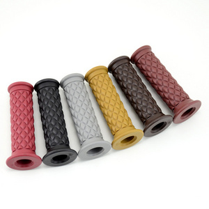 DANCARO Motorcycle Grips Non Slip Rubber Bar End Thruster Grip 7/8" 22mm Motorcycle Comfort Hand Handlebar Grip