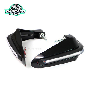 DANCARO Motorcycle Hand Guard Handguard with Light Levers Protector LED Wind Deflector For KTM Dirt-Bike Off-Road Accessories