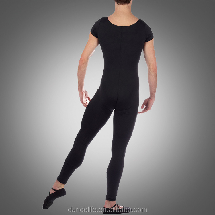 A2627 Short Sleeve gymnastic unitards wholesale men gymnastic dance unitards