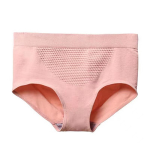 More is cheap bulk stock ladies cotton underwear middle waistband plain panties black pink color girls briefs