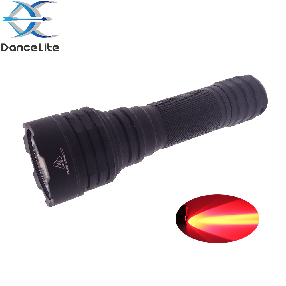 LOGO Printing C8 Plus (C8+) XPE2 620nm Red Light LED Tactical Flashlight Torch For Hunting Emergency