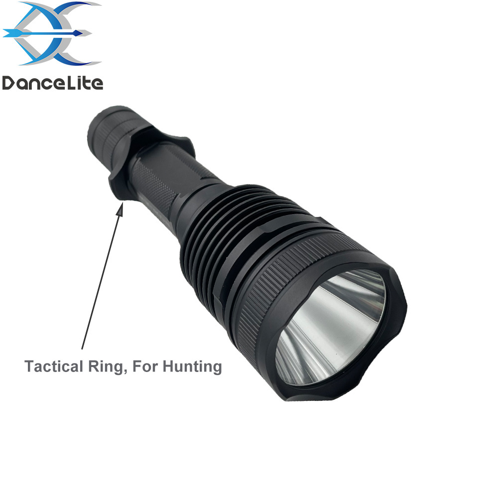 Logo Engraving Heavy-Duty Powerful 10W Green Light 520nm Hunting Flashlight Green Color Lighting Torch Up to 200Meters