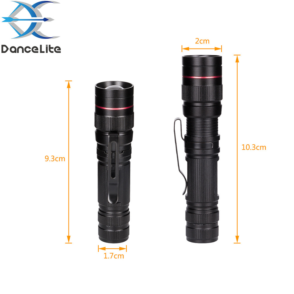 OEM Super Mini UV 395nm 3W LED Flashlight Portable AA/14500 395 Ultraviolet Light Pocket Testing Torch Zoomable Lamp