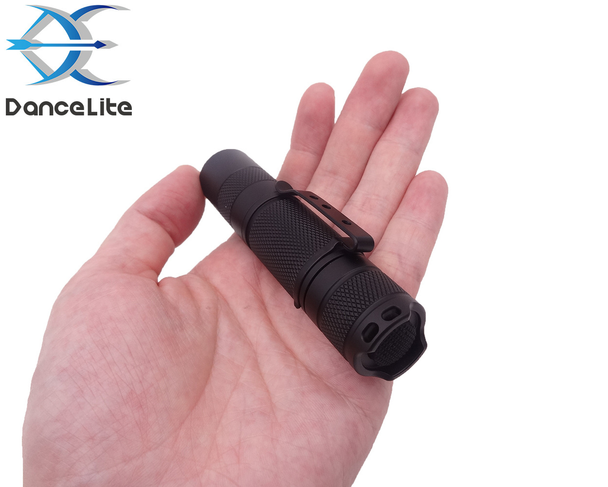 S1 Mini Portable AA/14500 Flashlight XP-E2 RGB 380Lumnes 1MODE Pocket Torch (Red/Green/Blue Light)