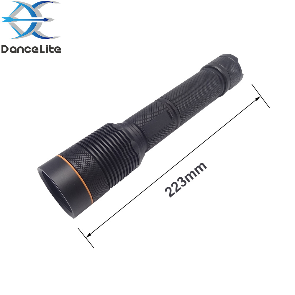 Powerful 250-260nm UV Shortwave LED Flashlight Deep UVC Light Lamp Torch For Minerals Detection (ZWB3 Filter)