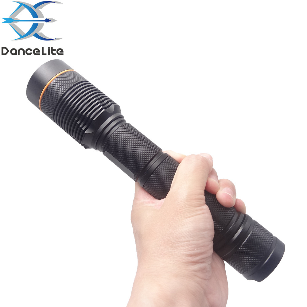 Powerful 250-260nm UV Shortwave LED Flashlight Deep UVC Light Lamp Torch For Minerals Detection (ZWB3 Filter)