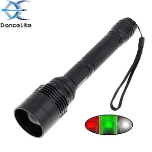 Logo Engraving C11 Long Light Hunting Flashlight White/Red/Green 3 Colors Tactical Zoomable Flashlights Torch