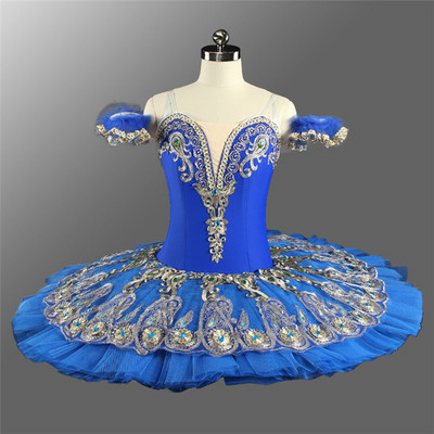 Professional Children  Performance Wear Custom Blue Birld Ballet Dancing Tutu Girls