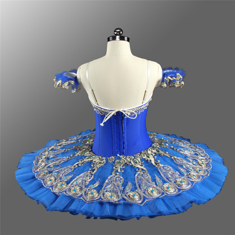 Professional Children  Performance Wear Custom Blue Birld Ballet Dancing Tutu Girls