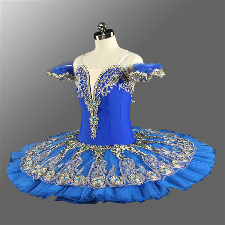 Professional Children  Performance Wear Custom Blue Birld Ballet Dancing Tutu Girls