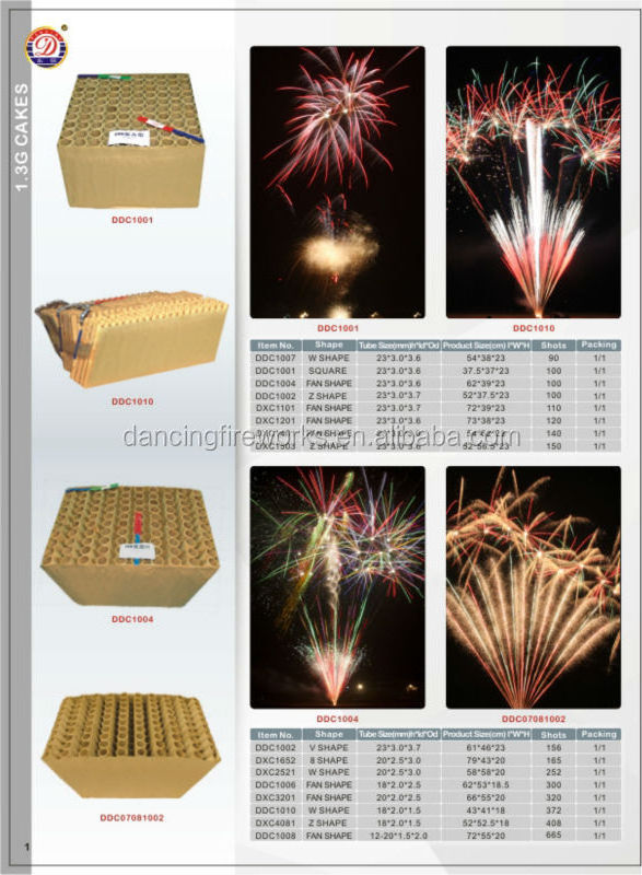 665 Shots Fan-Shape Big Display Cake Fireworks