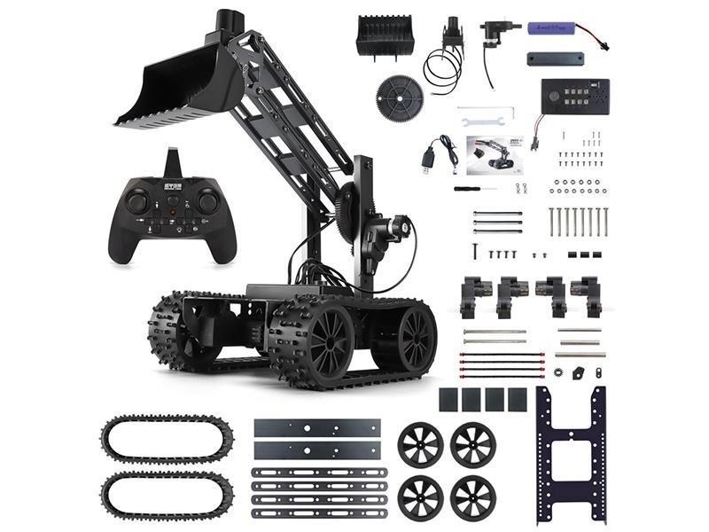 DIY Metal Car Assemble Alloy RC Car Shovel Truck Toy W/Apron Wheel