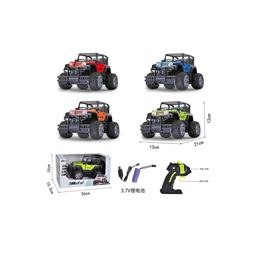 1:20 4WD Metal RC Car Open Door Alloy Cars Diecast Toys RC Cars W/Battry And USB