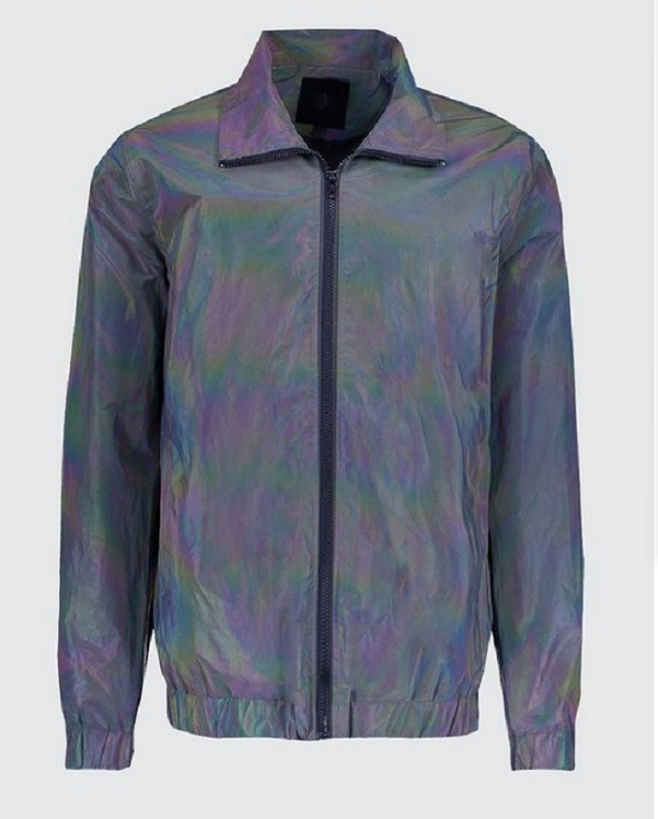 Color Changing Rainbow Color Reflective Polyester Fabric For Fashion Clothing Jacket