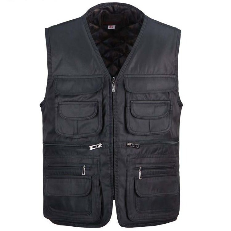 men's waist coat vest with many pockets complex design