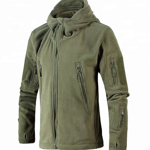 Hot Sale Men Polar Fleece Tactical Soft Shell Multi Pocket Hunting Hiking Sport Winter Thicken Hoodies Jacket