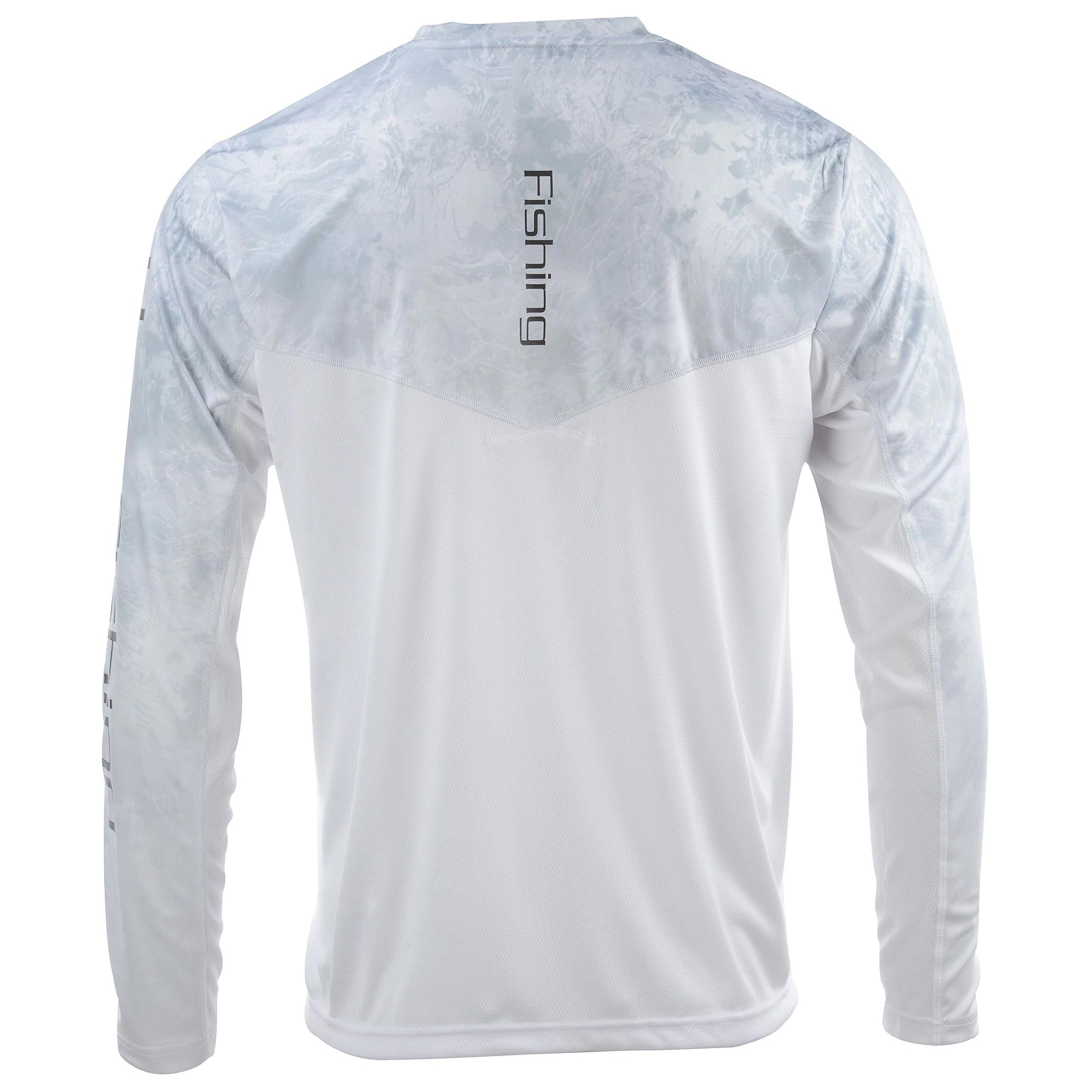 Odor-resistant Upf 50+ Sun Protection Moisture Wicking Polyester Spandex Men's Long Sleeve Mesh Vented Uv Sun Fishing Shirts