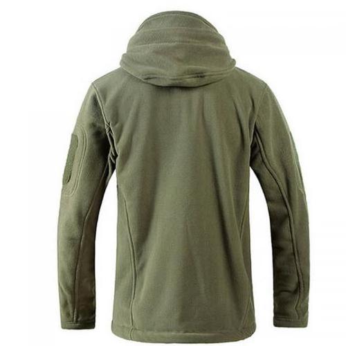 Hot Sale Men Polar Fleece Tactical Soft Shell Multi Pocket Hunting Hiking Sport Winter Thicken Hoodies Jacket