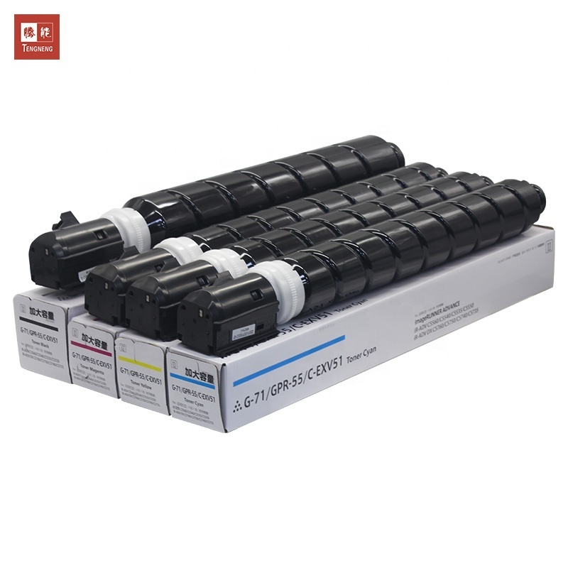 TENGNENG C-EXV51 compatible Japanese toner G71 GPR-55 EXV51 for canon IR C5535 5540 5550 5560 DX C5735 5750 toner cartridge