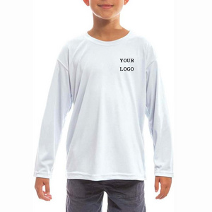 Kid Customizable Pattern Monochrome UPF 50+ Sun Protection Long-Sleeved Blank Fishing Shirt