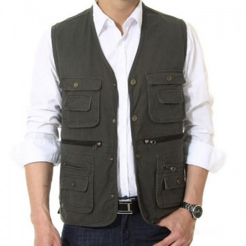 Wholesale Custom logo high quality Man gilet Sleeveless fishing Utility Vest tactical vest with Pockets