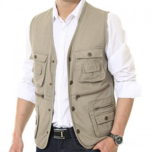 Wholesale Custom logo high quality Man gilet Sleeveless fishing Utility Vest tactical vest with Pockets