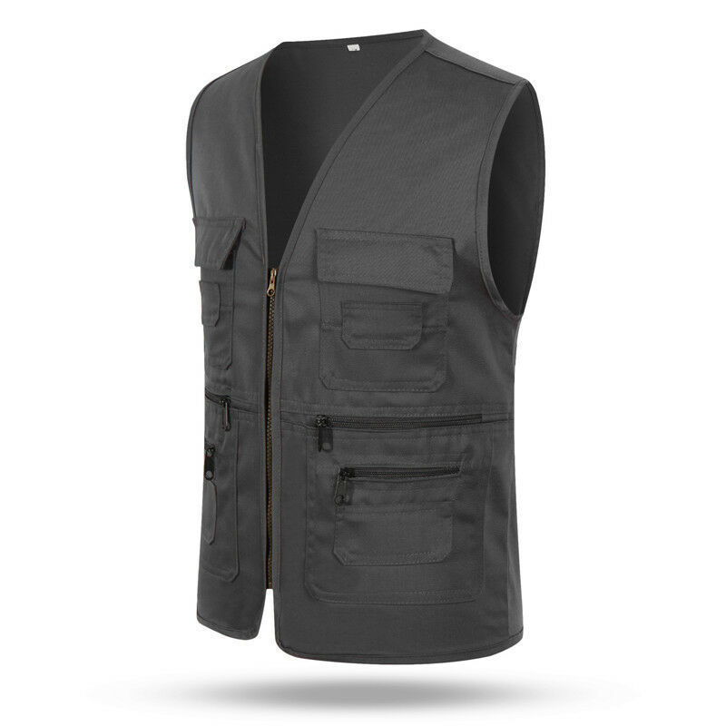 man Sleeveless cheap safety work waistcoat vest fishing vest for men