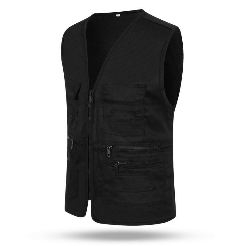 man Sleeveless cheap safety work waistcoat vest fishing vest for men