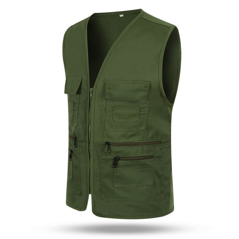 man Sleeveless cheap safety work waistcoat vest fishing vest for men