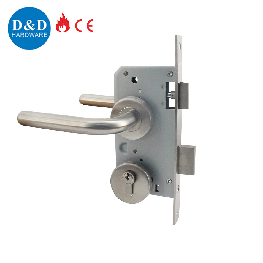 Low Price Building Fire Door CE 5572 Stainless Steel 316 Fire Rated Mortise Sash Lockset