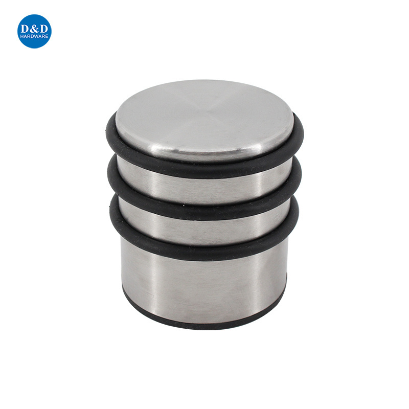 Front Door Stop Holder Stainless Steel Large Rubber Door Stopper for Heavy Metal Door