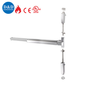 UL Double Escape Commercial Door Fire Rated Push Touch Bar Vertical Rod Panic Exit Device