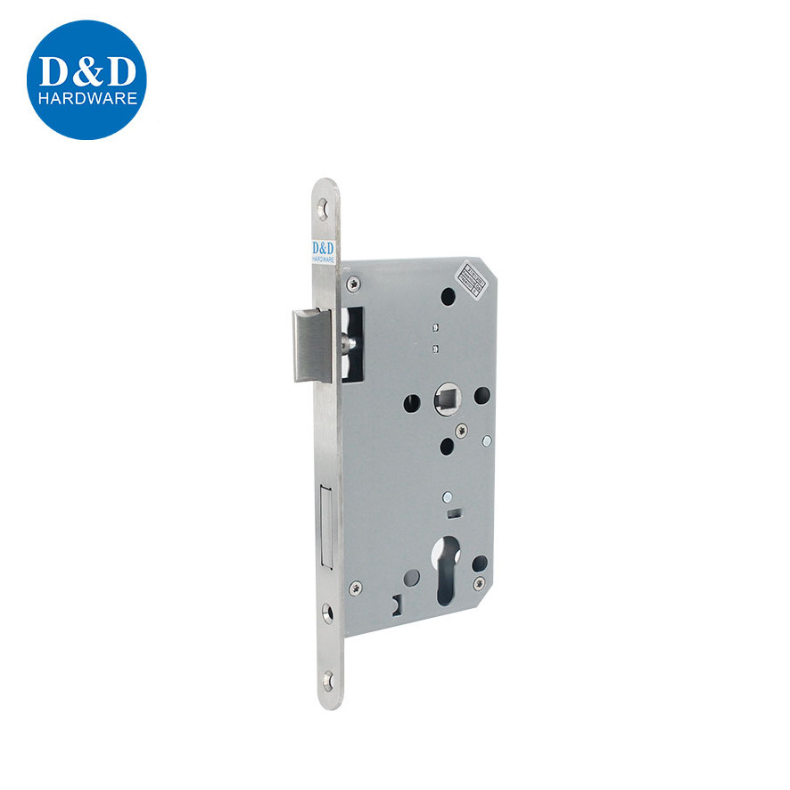 Euro Stainless Steel Deadbolt Latch Emergency Escape Commercial Door Lock for Lever Handle