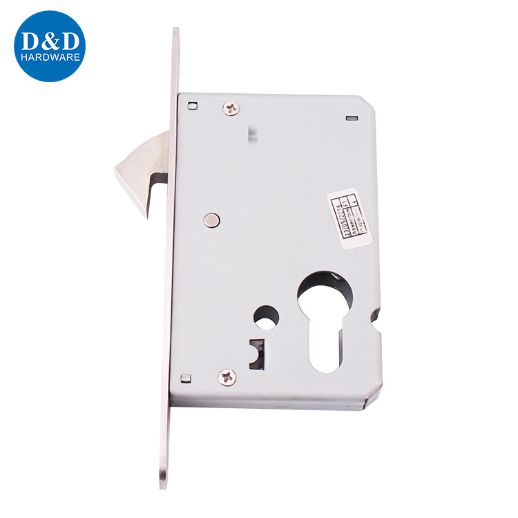 Stainless steel Euro Sliding Door Hook Lock Mortise Metal Door Lock for Security