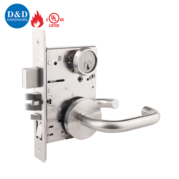 American Standard UL certificate Entrance style heavy duty mortise commercial metal main door lock