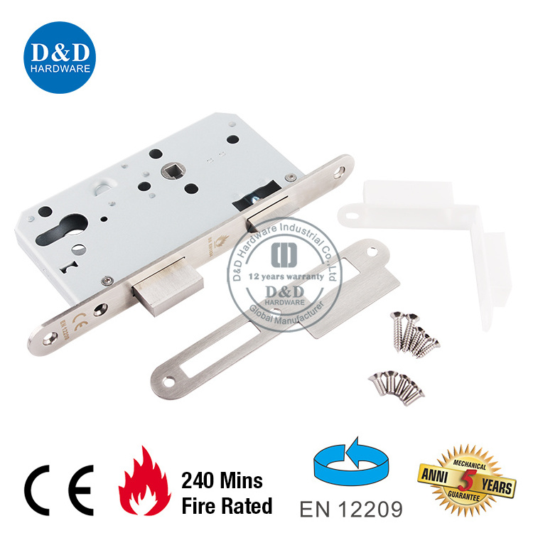 CE 5572 Round Strike Plate Security Fire Rated Mortise Sash Lock Body Door Lockset