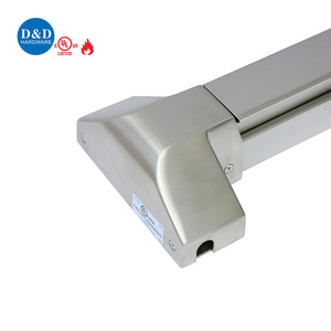 Fire Rated Stainless Steel ANSI UL Panic Exit Device Door Push Bar with Exterior Lever