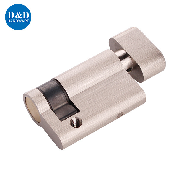 Solid Brass 45mm European Night Latch Lock Half Door Cylinder for Internal Door