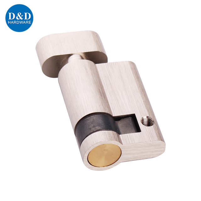 Solid Brass 45mm European Night Latch Lock Half Door Cylinder for Internal Door