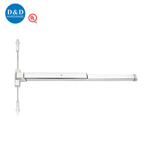 UL 305 Stainless Steel Vertical Exit Device Push Type Dogging Panic Bar Lock for Double Door