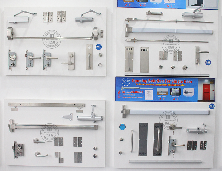 Stainless Steel Electric Panic Bar Commercial Door Push Bar Panic Exit Device with Alarm