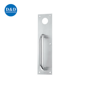 Stainless Steel Panic Door Cylinder Pull Handle Night Latch Plate for Panic Exit Device