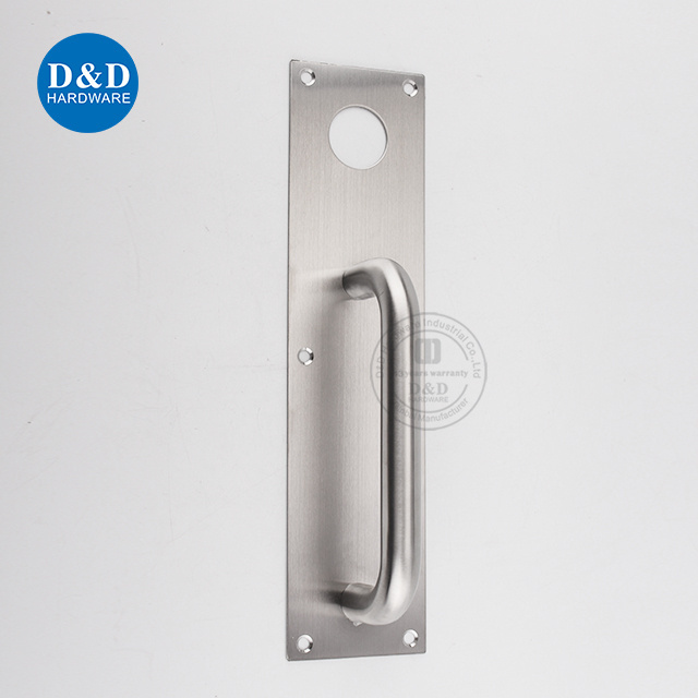 Stainless Steel Panic Door Cylinder Pull Handle Night Latch Plate for Panic Exit Device